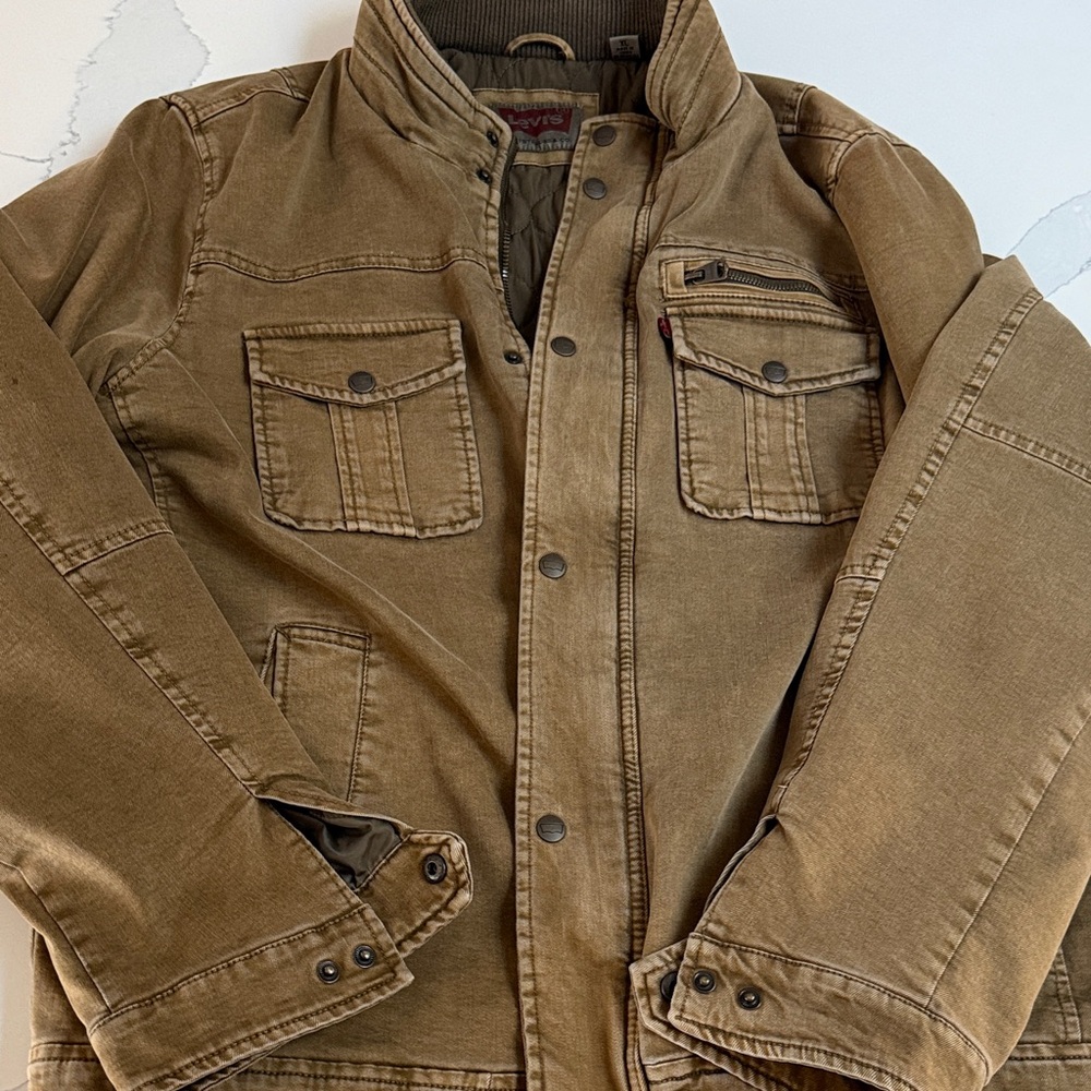 Levi's Men's Tan Military Field Jacket